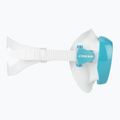 Masca de scufundare pentru femei Cressi Honey 420 UV white/aquamarine/blue/orange 3