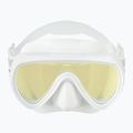 Masca de scufundare pentru femei Cressi Honey 420 UV white/white/yellow/blue 2