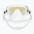 Masca de scufundare pentru femei Cressi Honey 420 UV white/white/yellow/blue 4
