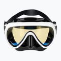 Masca de scufundare pentru femei Cressi Honey 420 UV black/white/yellow/blue 2
