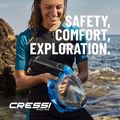 Masca facială completă pentru snorkeling Cressi Komodo Full Face black/black 13