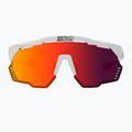 Ochelari de ciclism SCICON Aeroshade Kunken alb lucios/scnpp multimirror roșu EY31060800 3