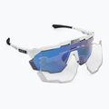 Ochelari de ciclism SCICON Aeroshade Kunken alb lucios/scnpp multimirror albastru EY31030800