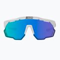 Ochelari de ciclism SCICON Aeroshade Kunken alb lucios/scnpp multimirror albastru EY31030800 3