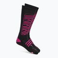 Șosete de schi Mico Heavy Weight Superthermo Primaloft Merino Ski nero fucsia