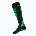 Șosete de schi Mico Heavy Weight Superthermo Primaloft Merino Ski nero verde fluo 2