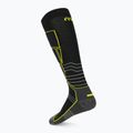 Șosete de schi Mico Medium Weight Superthermo Natural Marino Ski nero/giallo fluo 2
