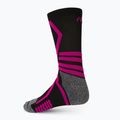 Mico Medium Weight X-Performance X-C Șosete de schi negru/roz CA00146 2
