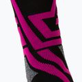 Mico Medium Weight X-Performance X-C Șosete de schi negru/roz CA00146 3