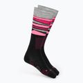 Șosete de schi pentru femei Mico Light Weight Superthermo Natural Merino Ski nero/fucsia fluo