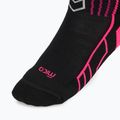 Șosete de schi pentru femei Mico Medium Weight Warm Control Ski nero/fucsia fluo 3