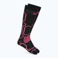 Șosete de schi Mico Medium Weight Warm Control Ski nero fucsia fluo