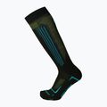 Șosete de schi Mico Medium Superthermo Primaloftsilk Ski nero/turchese