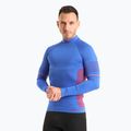 Bluză termică pentru bărbați Mico M1 Mock Neck cobalto
