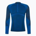 Bluză termică pentru bărbați Mico Warm Control Zip Neck piombo