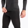 Bărbați Mico Warm Control Zip Neck tricou termic negru IN01852 5