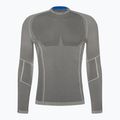 Bluză termică pentru bărbați Mico Odor Zero Round Neck grigio 6