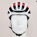 Cască de bicicletă ABUS AirBreaker alb-roșie 86836 11