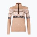 Bluză termoactivă pentru femei Newland Isalind Half Zip biscuit/white