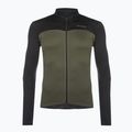 Bărbați Northwave Force 2 LS Full Zip 02 negru tricou de ciclism negru