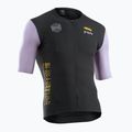 Tricou de ciclism Northwave Extreme Evo negru/liliac pentru bărbați