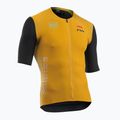 Tricou de ciclism Northwave Extreme Evo ocru/negru pentru bărbați Northwave Extreme Evo