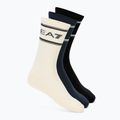 Șosete EA7 Emporio Armani Train Socks Sponge 3 pairs black / vanilla ice / armani blu