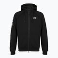 Bluză pentru bărbați Emporio Armani EA7 Train Logo Series Extended Logo Hoodie Fz black / white