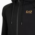 Bluză pentru bărbați Emporio Armani EA7 Train Logo Series Extended Logo Hoodie Fz black / gold 3