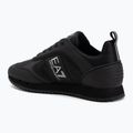 Încălțăminte EA7 Emporio Armani Black & White Carbon triple black / silver logo 3