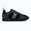Încălțăminte EA7 Emporio Armani Black & White Suede triple black micropunch 2