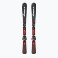 Schiuri de coborâre pentru copii + legături Nordica Team JR (110-150) + J7.0 FDT black/red