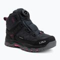 Încălțăminte de trekking pentru copii CMP Kiruna Mid Fitgo Fleece Wp antracite/festival