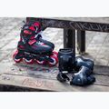Role pentru copii cu protecții Rollerblade Fury Combo Jr black/red 2