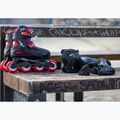 Role pentru copii cu protecții Rollerblade Fury Combo Jr black/red 3