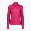Bluză de schi pentru femei EA7 Emporio Armani Pure Powerstretch T-Top Half Zip fancy vivacious mono