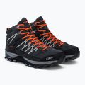 CMP Rigel Mid pentru bărbați CMP Rigel Mid gri-portocaliu cizme de trekking 3Q12947 4