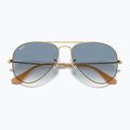 Ochelari de soare Ray-Ban Aviator Classic arista gold/light blue 3