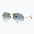 Ochelari de soare Ray-Ban Aviator Classic arista gold/light blue 4