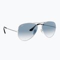 Ochelari de soare Ray-Ban Aviator Classic silver/light blue