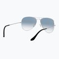 Ochelari de soare Ray-Ban Aviator Classic silver/light blue 6