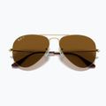 Ochelari de soare Ray-Ban Aviator Classic arista gold/brown polarized 3