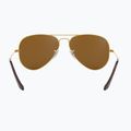 Ochelari de soare Ray-Ban Aviator Classic arista gold/brown polarized 5