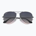 Ochelari de soare Ray-Ban Aviator Classic gunmetal/blue polarized 3
