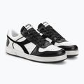 Diadora Magic Basket Magic Basket Low Icona piele Icona negru / alb pantofi 5