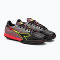 Ghete de fotbal pentru bărbați Diadora Brasil Elite Veloce R TFR negru și roșu DD-101.179182-D0136-40 4