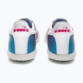Ghete de fotbal pentru bărbați Diadora Brasil Elite Veloce GR TFR alb/roz fluo/albastru fluo 12