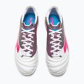 Ghete de fotbal pentru bărbați Diadora Brasil Elite Veloce GR TFR alb/roz fluo/albastru fluo 13