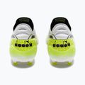 Ghete de fotbal Diadora Brasil Elite Tech GR LPX pentru bărbați, alb/negru/galben-fluo 12