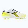 Ghete de fotbal Diadora Brasil Elite Tech GR LPX pentru bărbați, alb/negru/galben-fluo 2
